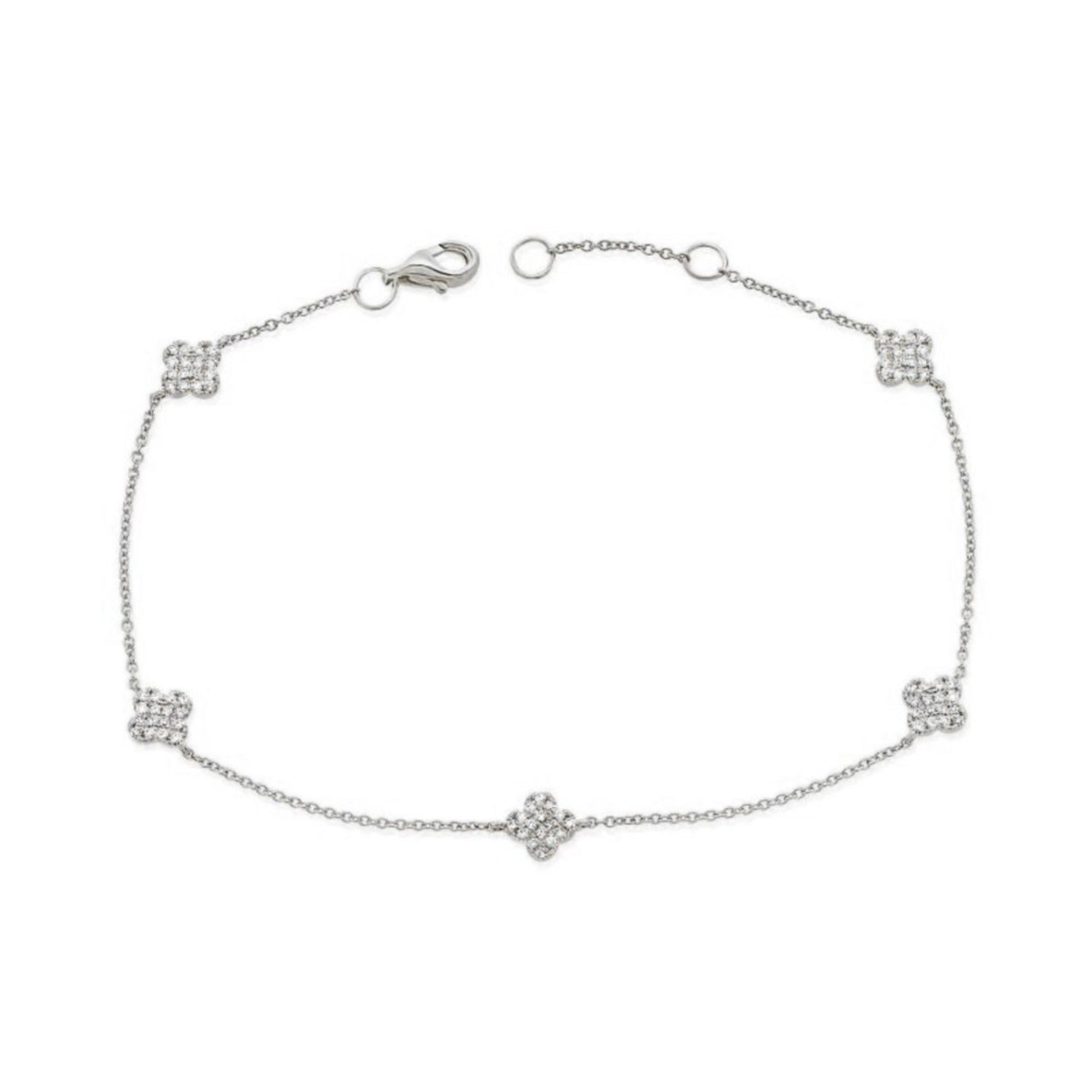 Clover deals diamond bracelet