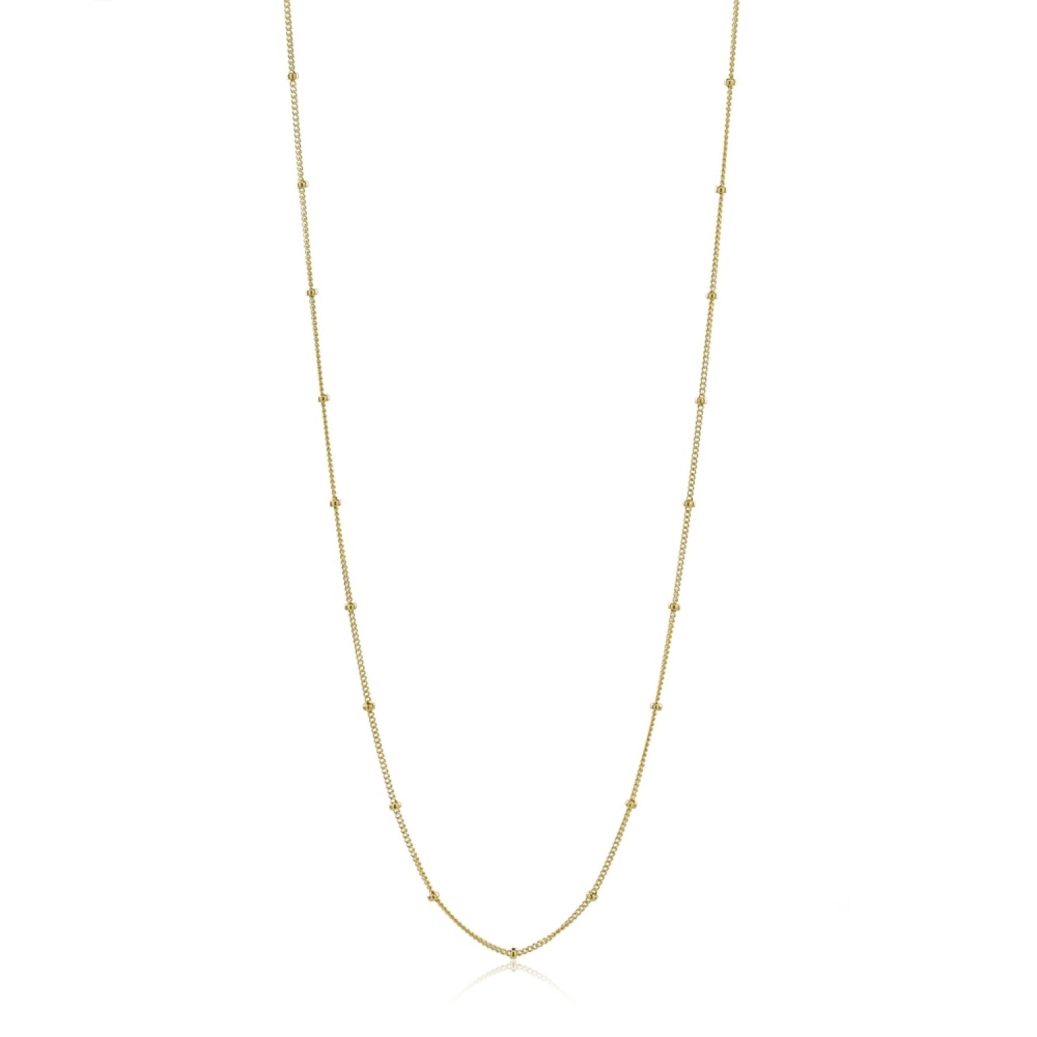 Satellite Chain Necklace in Yellow Gold